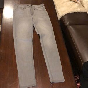 Aeropostale Gray high waisted skinny jeans size 6